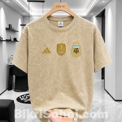 ACID WASH DROP SHOULDER T-SHIRT